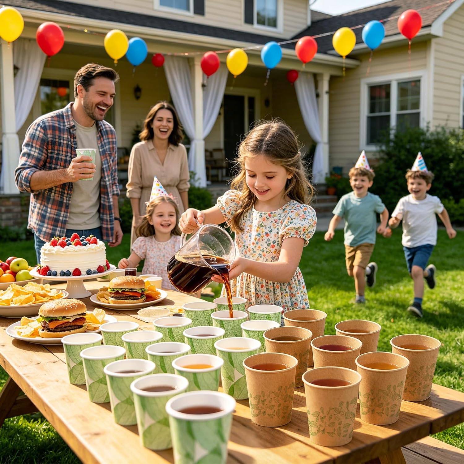 12oz 100 Count Compostable Paper Cups, BPI Certified Plant-Based Biodegradable Disposable Coffee Cups with PLA Lining, Perfect for Hot & Cold Drinks, Coffee, Party, Office & Daily Use
