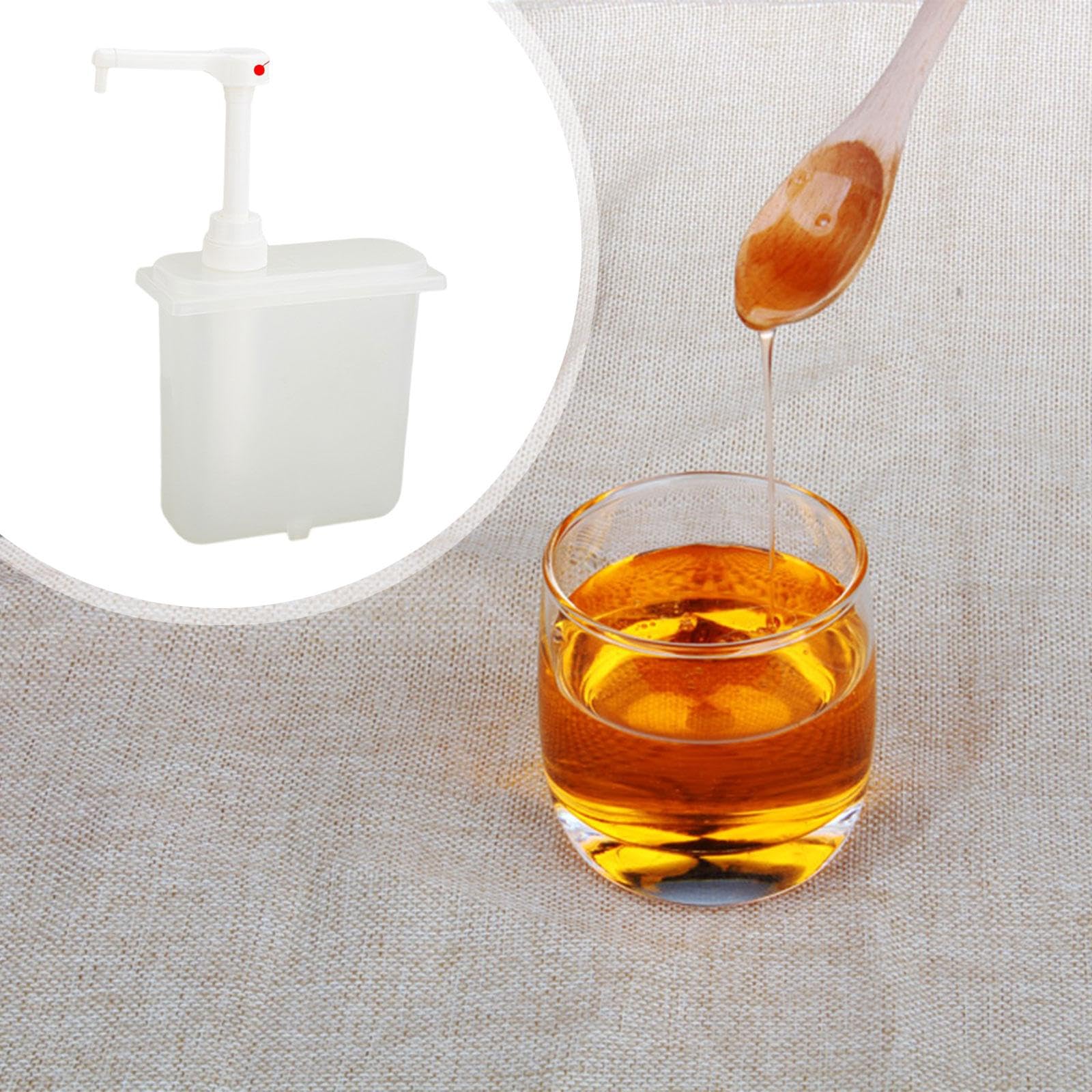 perfk Pompa per, Pompa per sciroppo di Ketchup, Pompa per, Bottiglia a Pressione di fruttosio, Bottiglia per sciroppo, Pompa per condimento per, 1 Litro