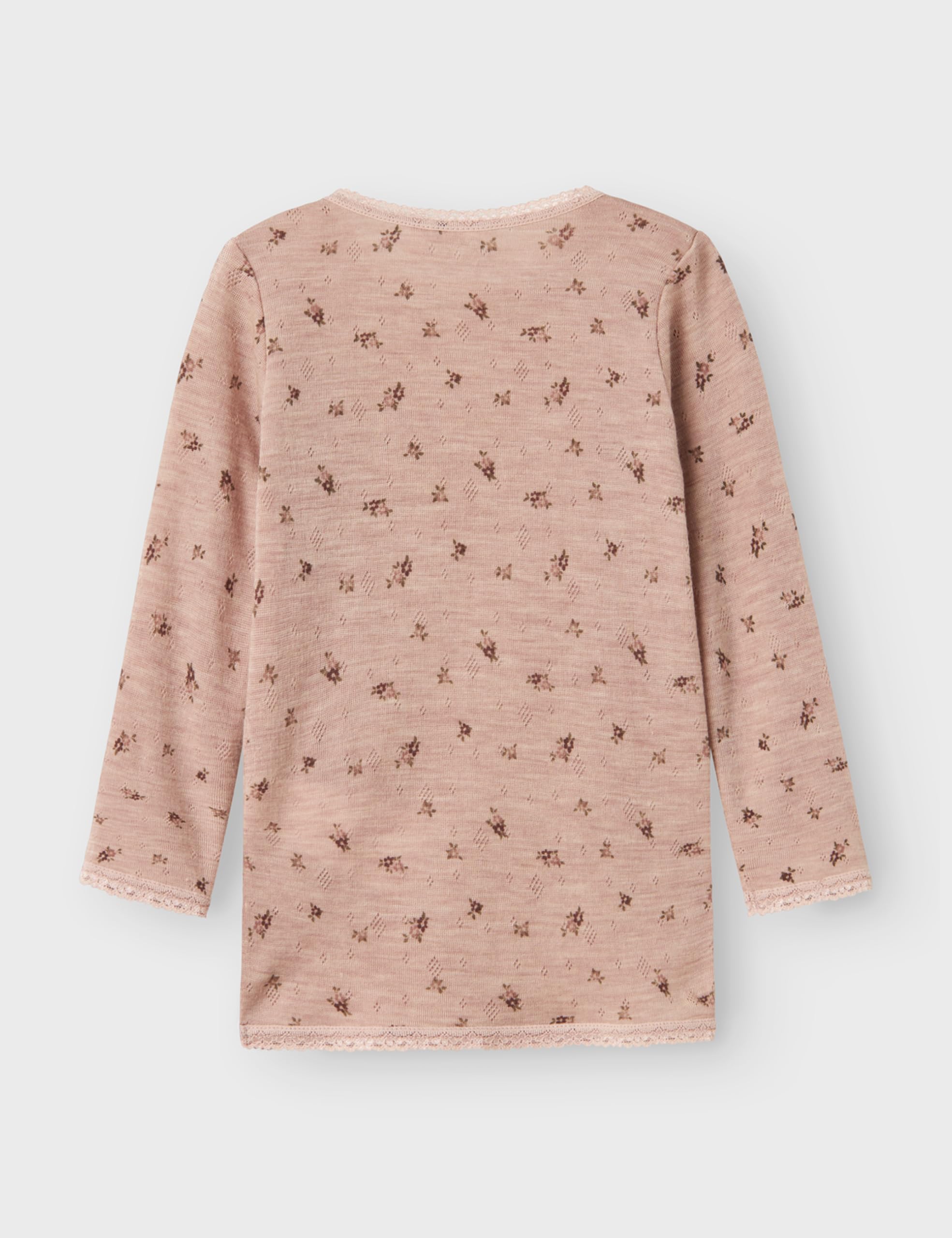NAME IT Girl Oberteil mit Langen Ärmeln Merinowoll | Long Sleeved Top