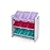 Humble Crew 9-Bin Toy Organizer - Forever Natural White/Pink/Purple/Aqua Plastic Bins, 3-Tier Storage Solution for Kids\' Playrooms and Nurseries