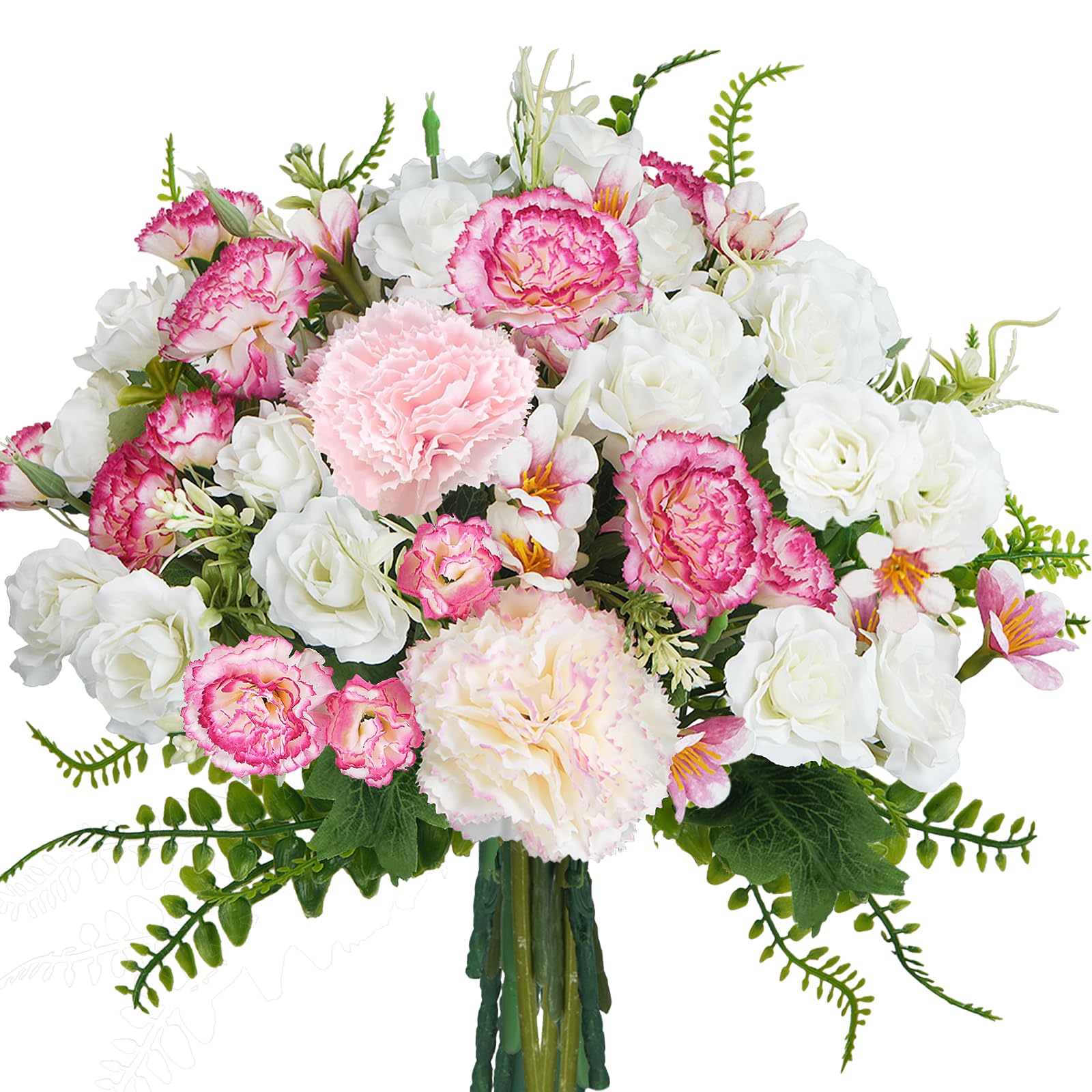 Kunstblumen Rosenknospen – 6 Bund, Mix Farben, Aus Seide & Kunststoff, Für Deko & Hochzeit