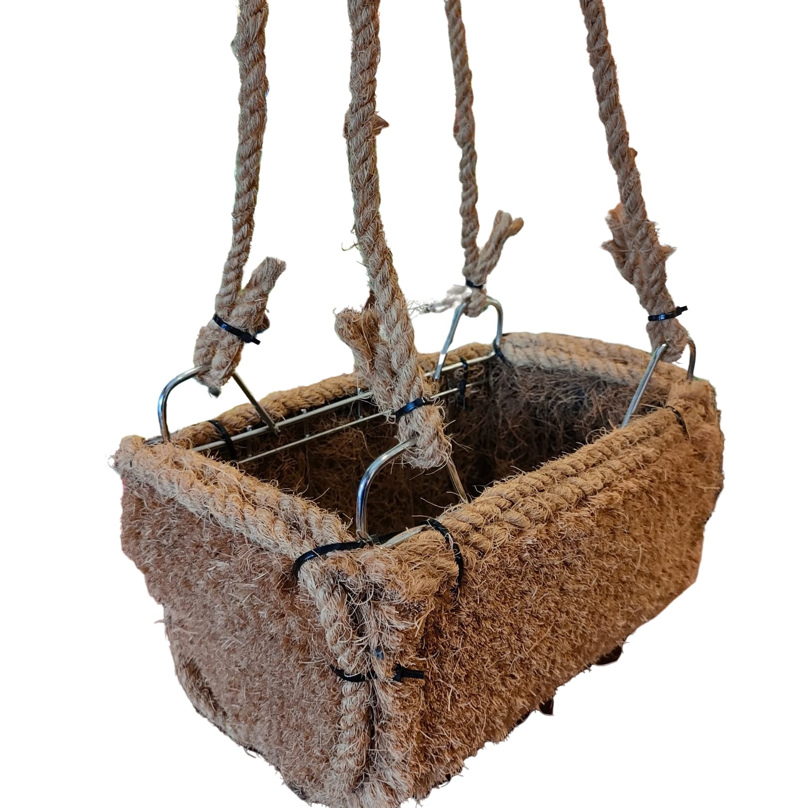 Abtec Hanging Plant Pot Made of Sturdy Coir Chain Easy to Adjust Height, Making it Perfect for displaying Your Favorite Plants or Herbs (B0C2CQR5KW) Amazon Price History, Amazon Price Tracker
