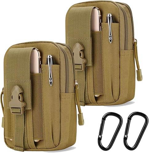 DOOVETER PHILEX - Bolsa táctica Molle EDC utilidad para exteriores, bolsa de cintura para hombre con soporte de clip para cinturón de teléfono, funda