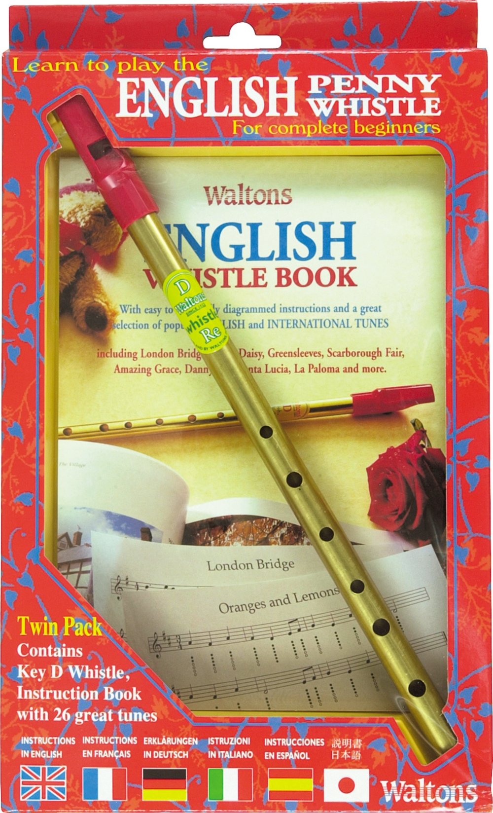 Waltons English Penny Whistle Value Pack