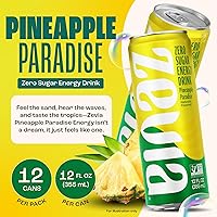 Vista 8 de Zevia Zero Calorie Energy Drink, melocotón maracuyá, latas de 12 onzas (paquete de 12)