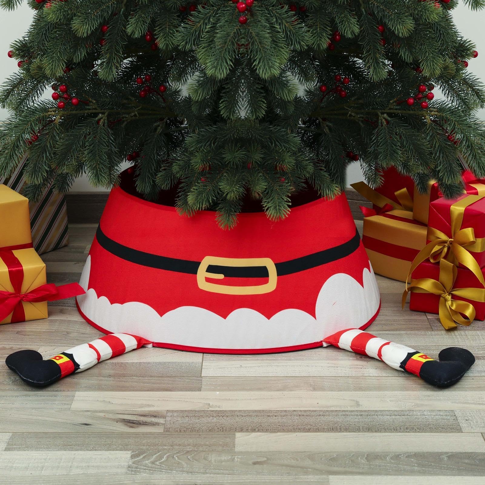 Eternal Beauty, gonna rotonda per albero di Natale, 127 cm, con paillettes, decorazione per albero di Natale (127 cm, blu