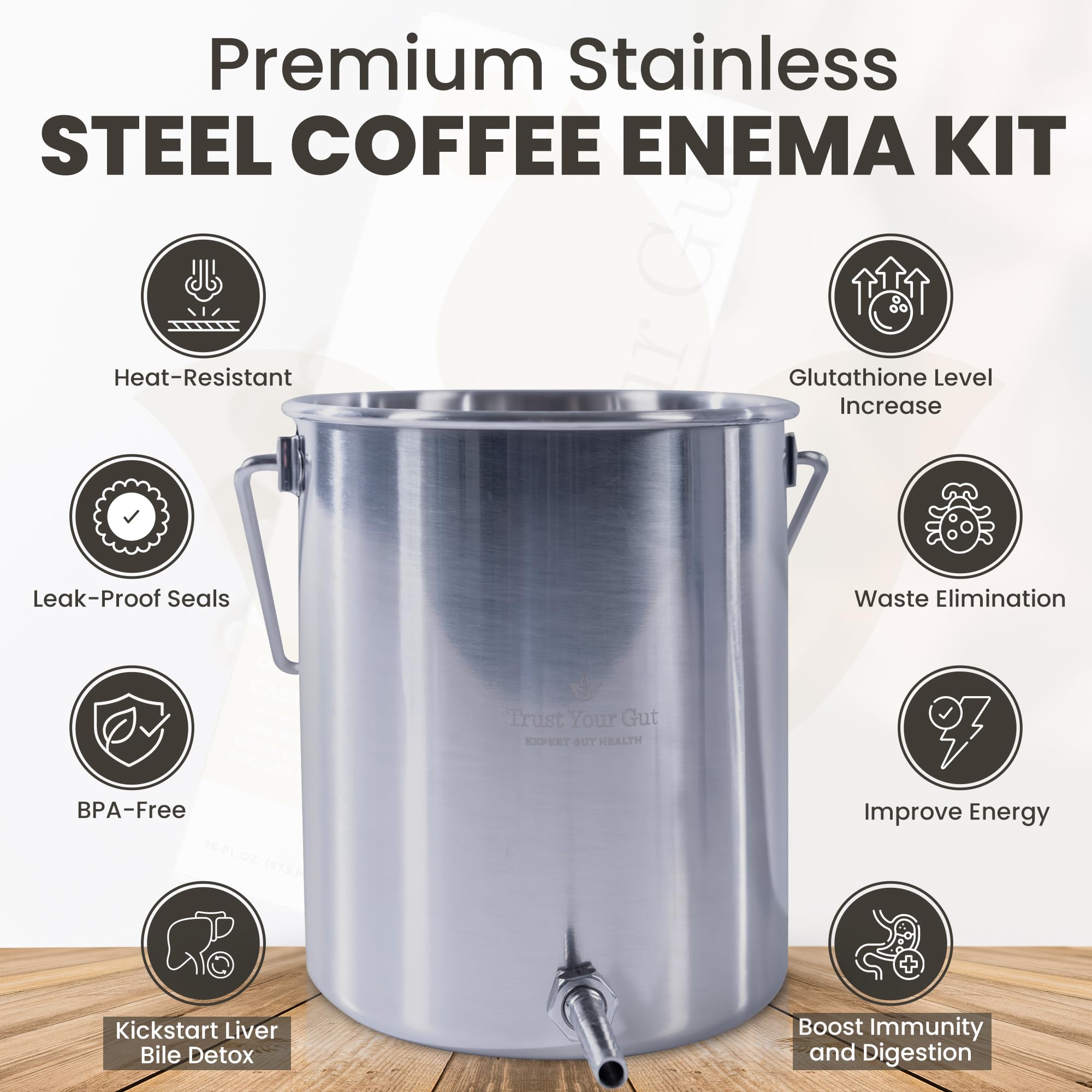 glutathione coffee enema Amazon.com: Trust Your Gut Coffee Enema Kit, Stainless Steel Colon  Cleansing Enema Bucket Kit, Home Colonic Cleanse & Detox, Durable,  Reusable, Hygienic – 2 Qt : Health & Household