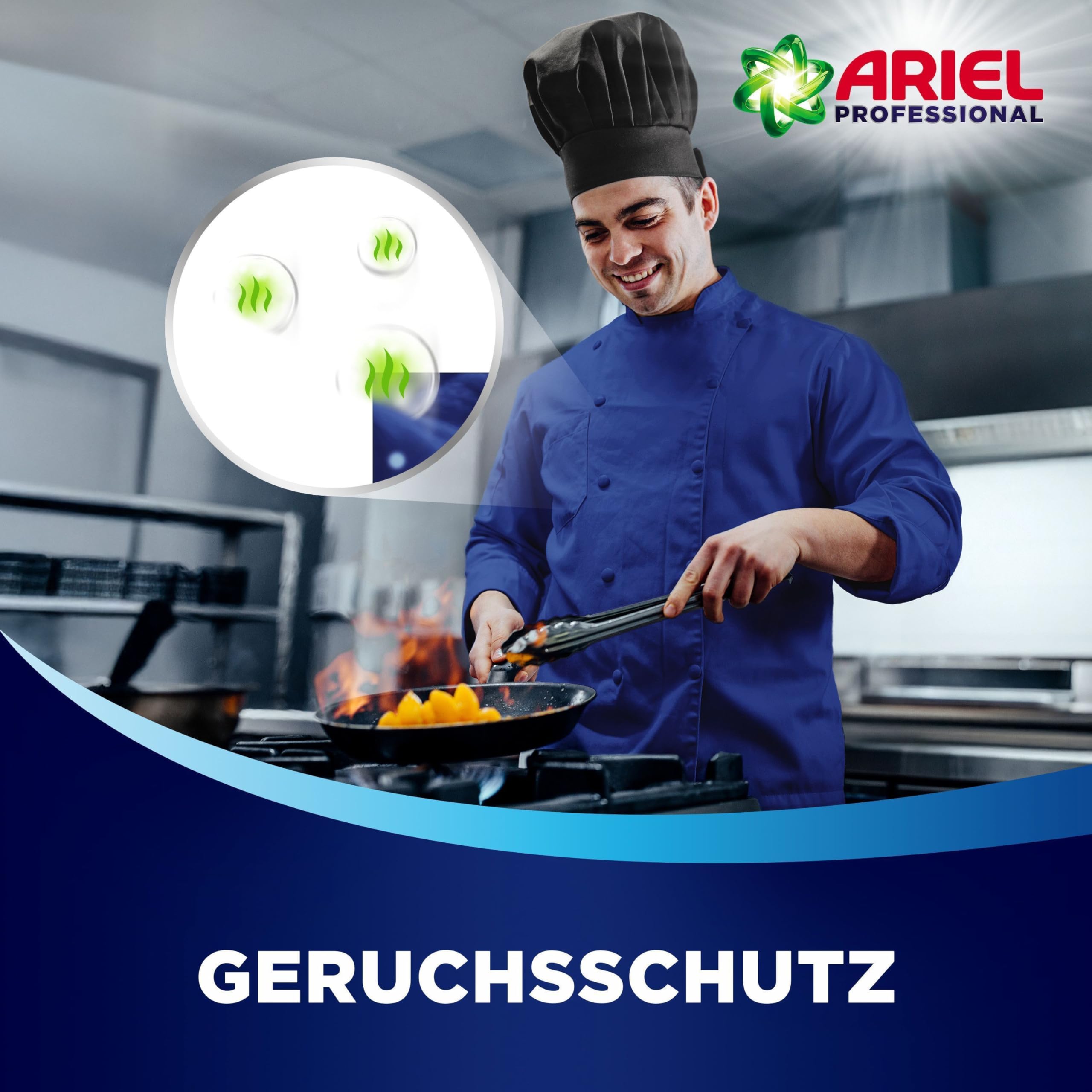 Ariel Professional Flüssigwaschmittel Waschmittel Color+, bekämpft alle Arten von Fettflecken, für den professionellen Gebrauch