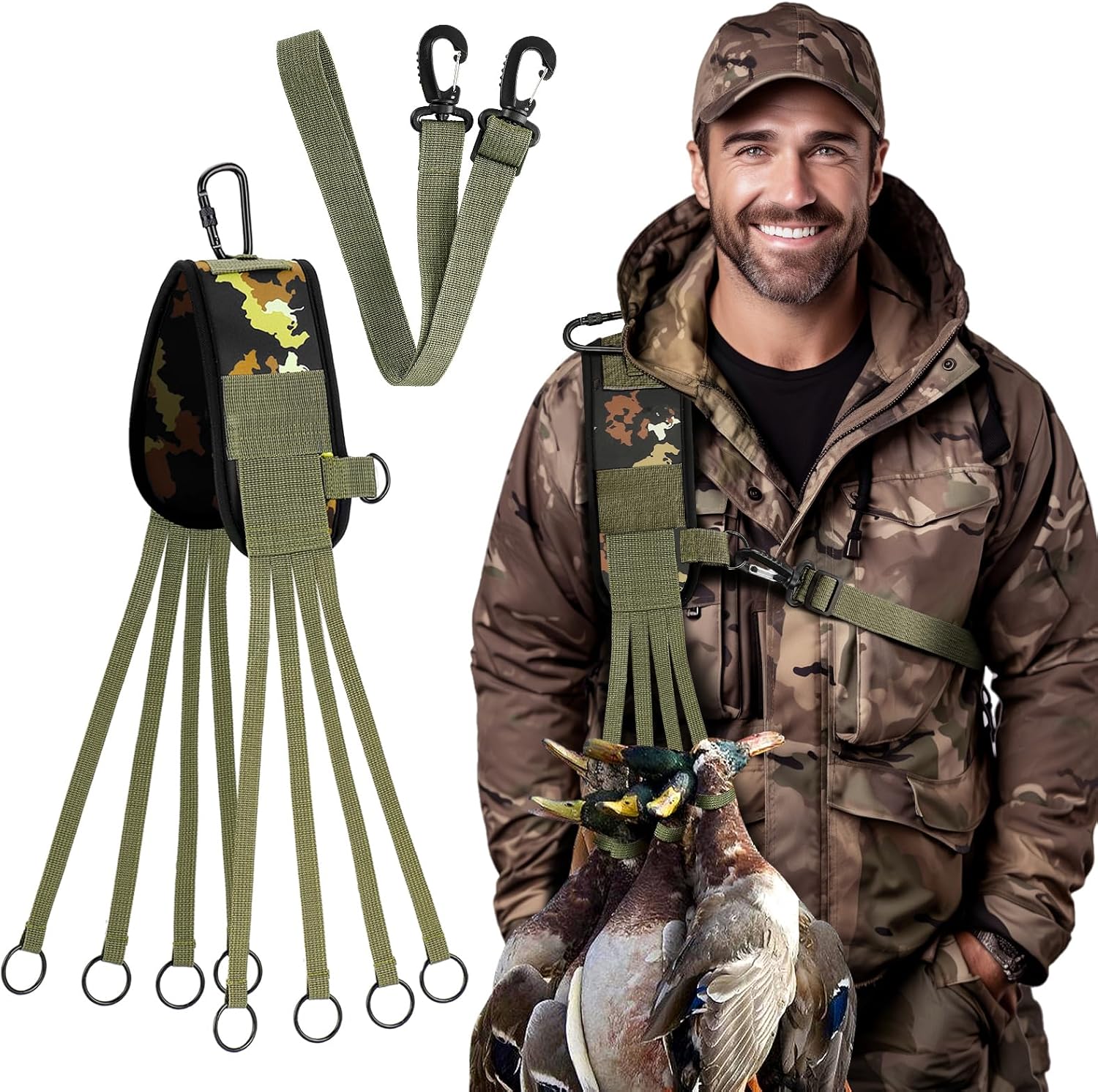 Duck Strap Game Carrier with Removable Crossbody Strap 8