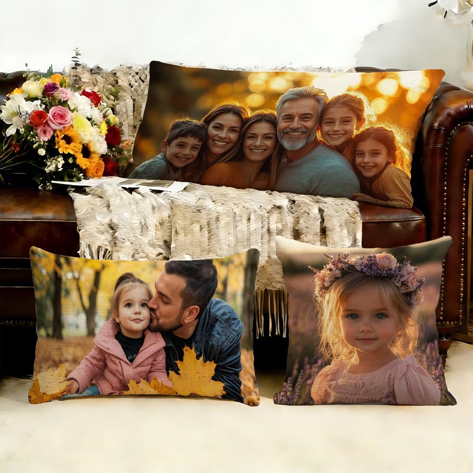 Cojin Personalizado Foto a Doble Cara 60x180cm - Cojines Exterior,Funda de Almohada Impermeable - Regalo Original para San Valentín y Aniversario Parejas para Cama Sofa Terraza Salon Jardin J1-161
