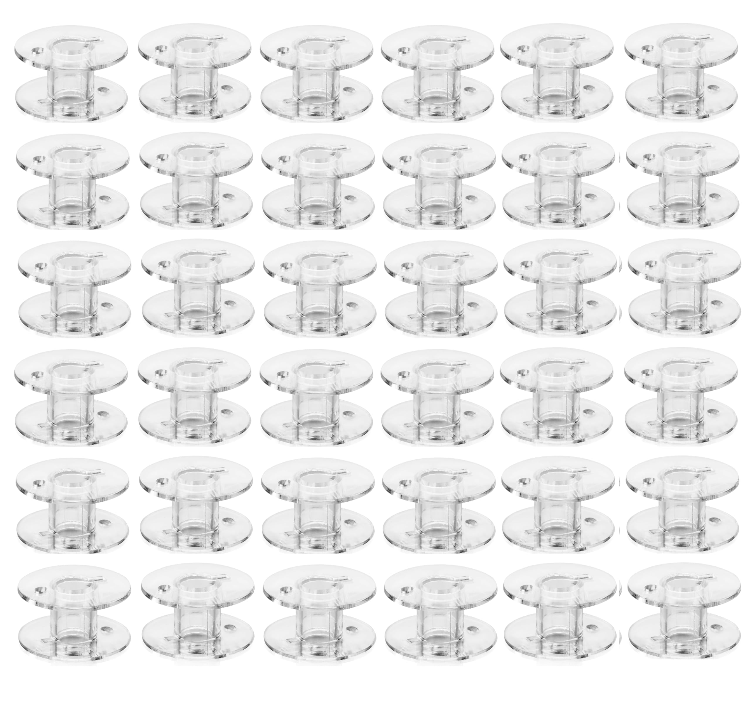 Zenith 36 Clear Bobbins - Compatible with Automatic Sewing Machines (Singer, Usha, Brother, Janome & More) - Durable, Smooth, and Universal Fit for Hassle-Free Sewing