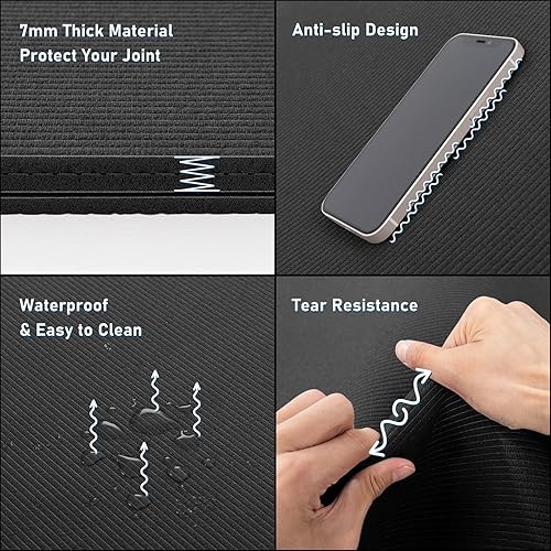 Miniatura 4 de UMINEUX Tapete de ejercicio grande de alta calidad, 0.248 x 0.157 x 0.276in, tapete de entrenamiento extra grande para mujeres y hombres,