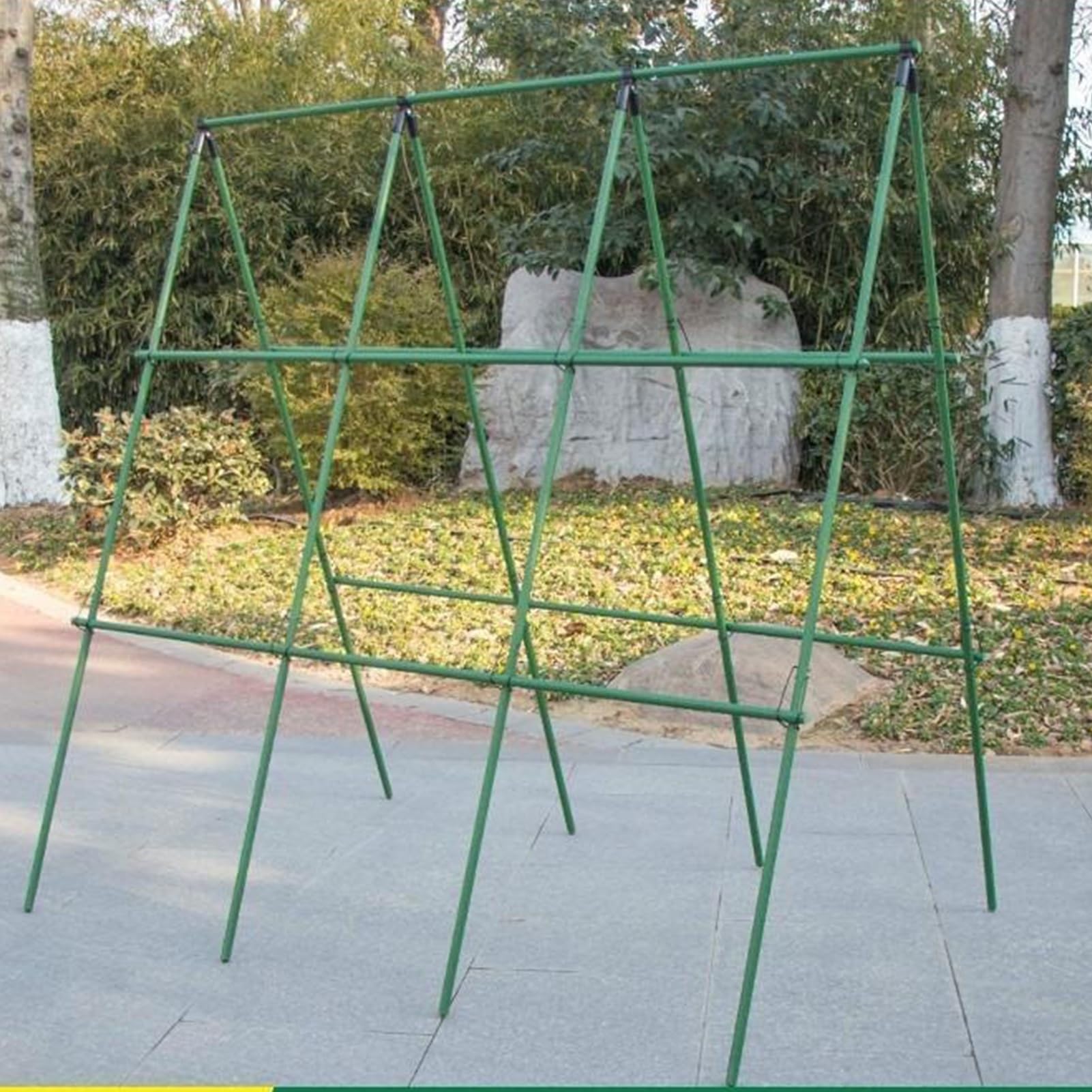 Gurken-Spalier, Tomatenkäfige, Rankgitter, Pflanzenstützstäbe | Ein Rahmengitter für Klettern Von Pflanzen Im Freien für Tomaten, Trauben, Bohnen(16mm,47.2x47.2in/120x120cm)