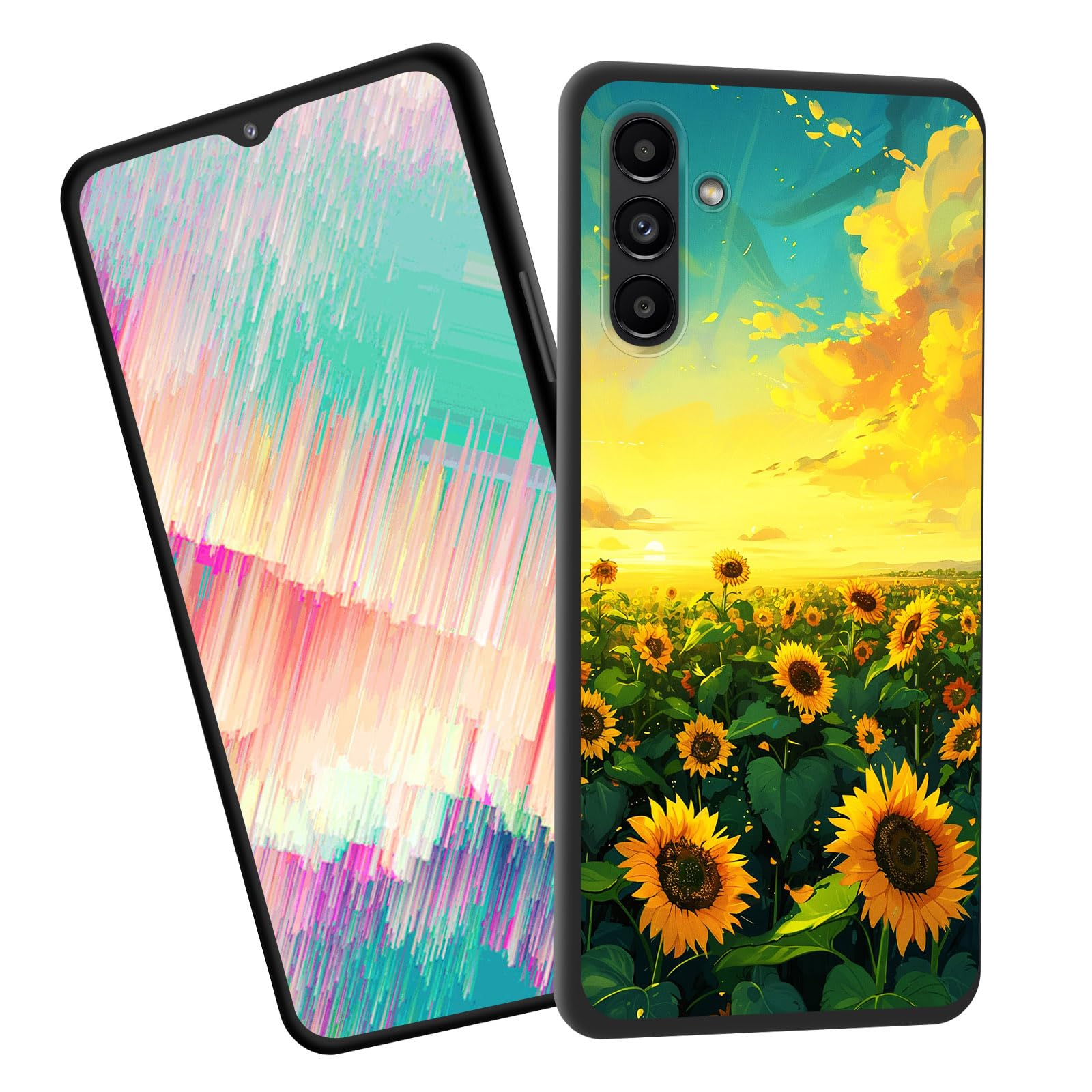 EFGWSDER for Galaxy A26 5G Case,Slim Shockproof TPU Soft Rubber Silicone Cover Phone Case for Samsung Galaxy A26 5G,Sunflower Sunshine