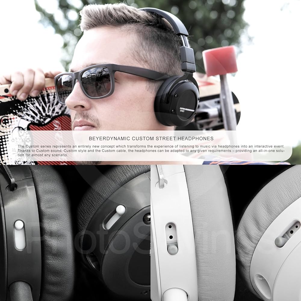 Amazon.com: Beyerdynamic Custom Street Headphones (White) with