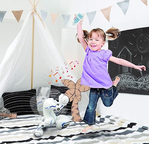 Miniatura 10 de LEXiBOOK Power Puppy - My Smart Dog Robot to Train - Robot programable con control remoto, función de entrenamiento y control de gestos, danza,