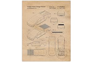 Vintage Tesla Motor Cybertruck Model Auto Patent Prints