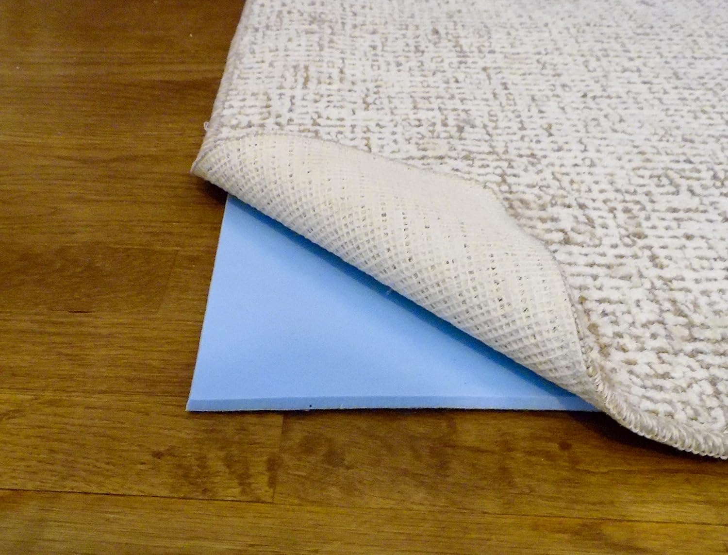 Bashful Blue Luxury Rug Pad (Blue, 5X7)