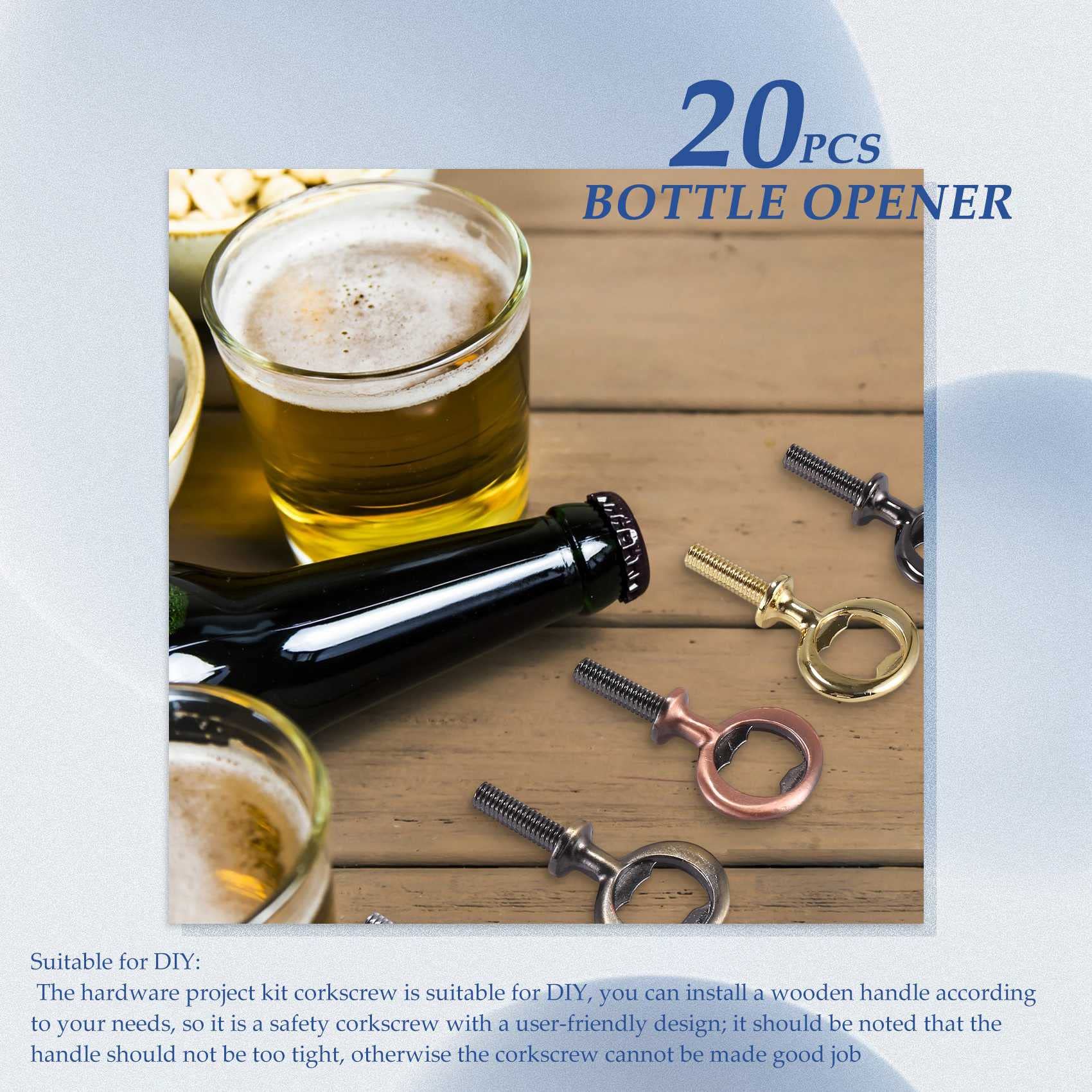 2 Stück Flaschenöffner Holz, Bieröffner Personalisierter Bottle Opener