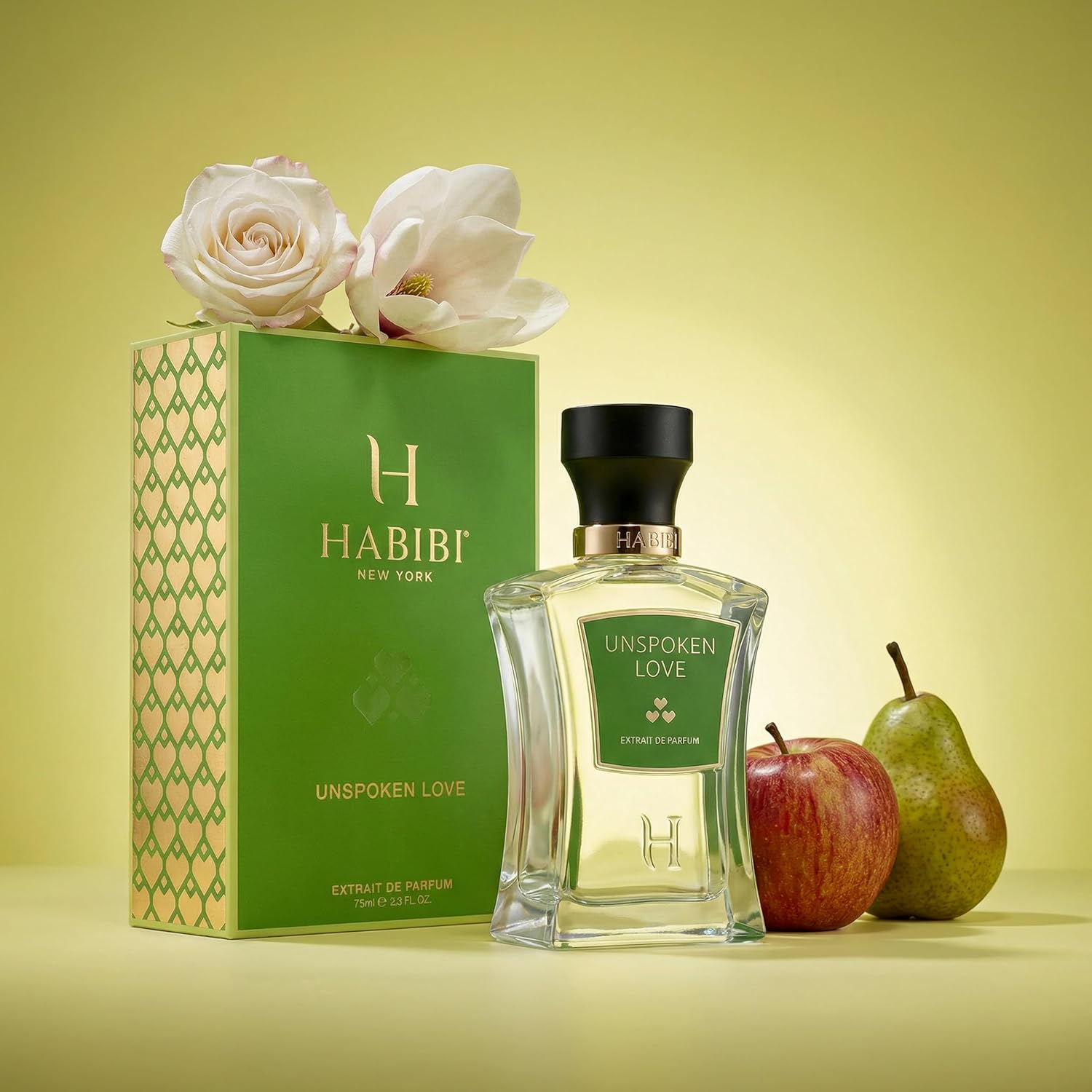 H HABIBI Unspoken Love Long-Lasting Arabian Perfumes for Women, Eau de Parfum for Women (2.5 Oz) Floral & Woody Perfume with Pear, Magnolia, Jasmine, Rose, Sandalwood & Musk - Image 4