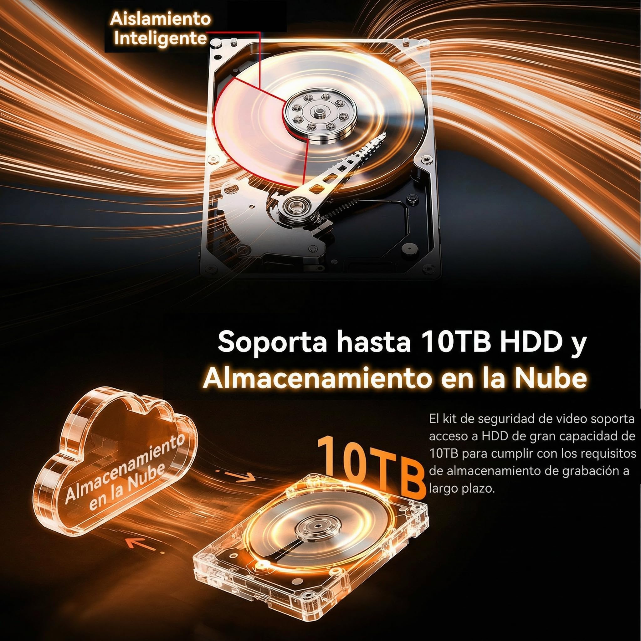 Tenda 4MP 8CH PoE Kit Cámaras de Vigilancia, Cámaras IP Seguridad PoE Exterior, 8CH NVR con 1TB HDD para Grabación 24/7, Detección Humana AI, IP67 Impermeable, TK8P-4BTC