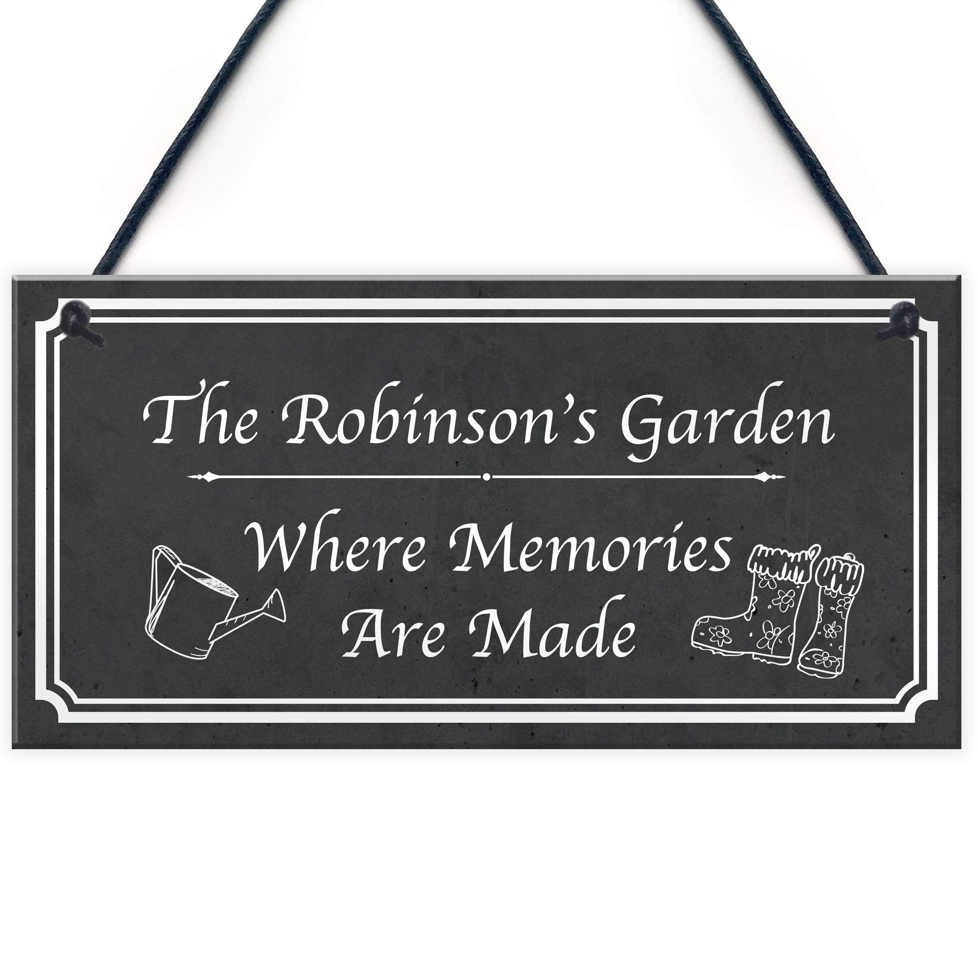 Shabby Chic Garden Sign PERSONALISED Summerhouse Shed Sign Home Decor Gift