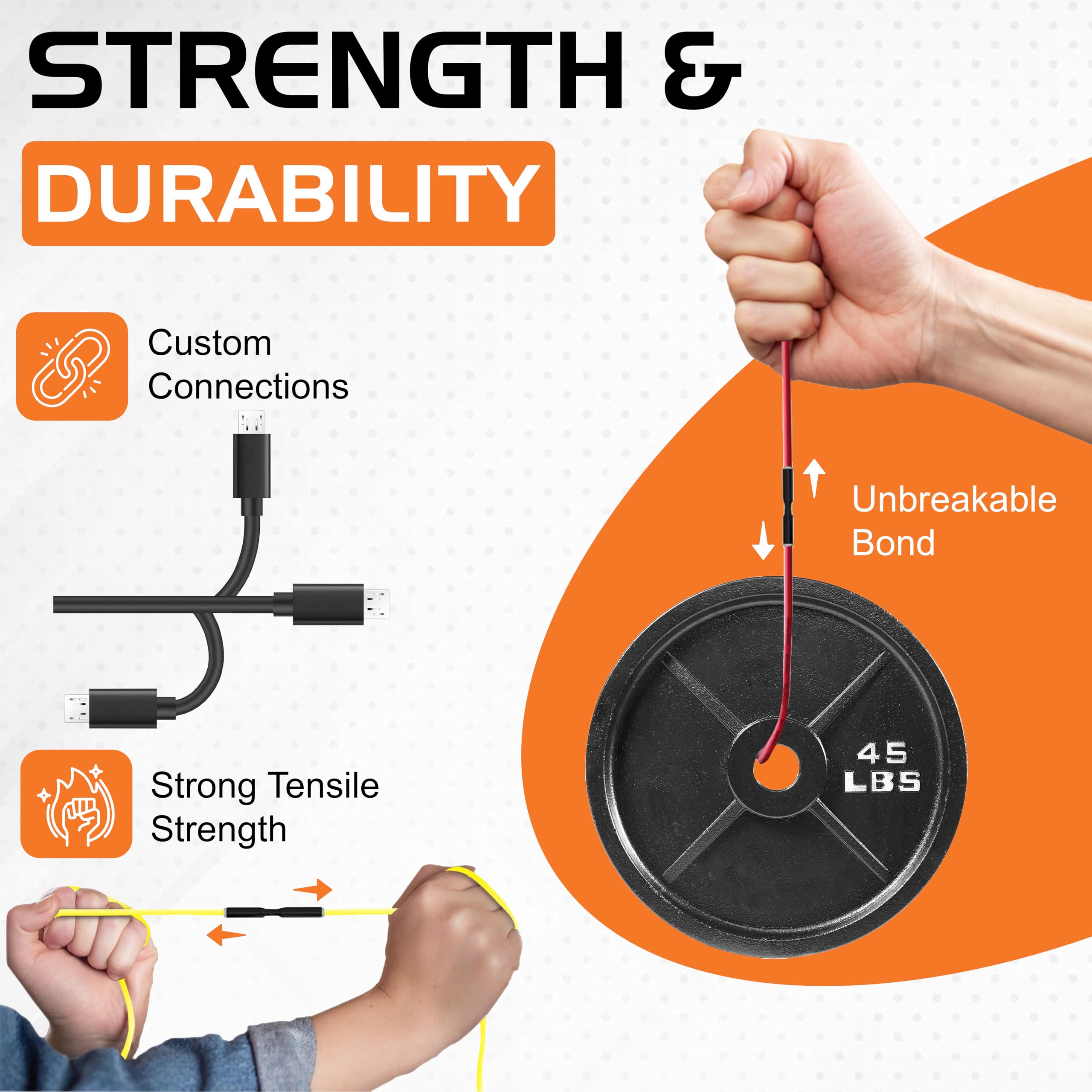 Tubo termorretráctil de 1.25 pulgadas, tubo termorretráctil de alambre de relación 3:1, grado industrial y marino, tubo retráctil de alambre forrado adhesivo de doble pared, tubo