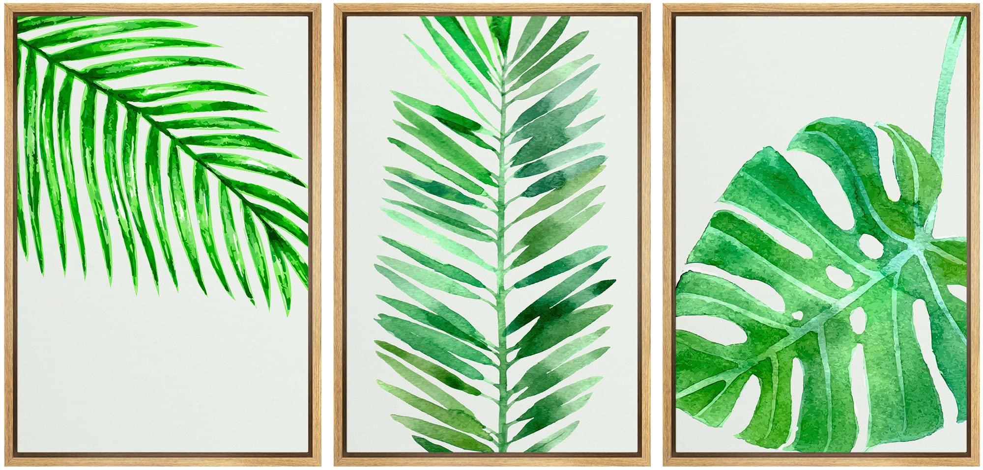 ウォール26 wall26 キャンバスアート 3点セット Tropical Amazon.com: wall26 Canvas Print Wall Art Set Tropical Monstera