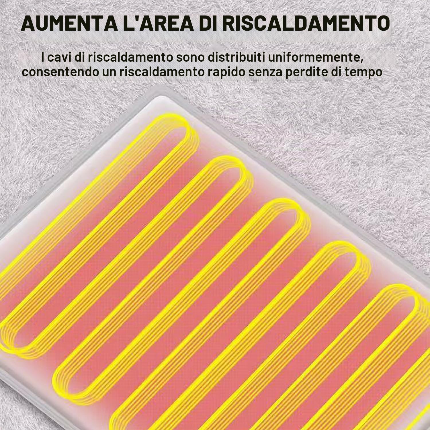 Tappetino Riscaldante Piedi，con 9 Livelli di Calore，Funzione Timer（2-12h）, Pannello Riscaldante a Infrarossi 220V，90x60cm， Riscaldamento Casa, Scaldapiedi Elettrico Piedi per Casa a Ufficio
