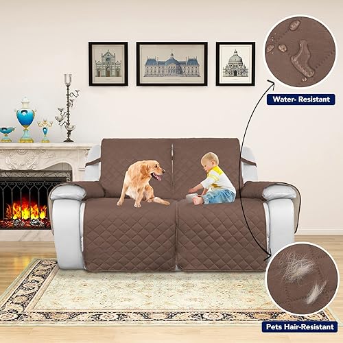 Vista 49 de PureFit Fundas de sofá reversibles resistentes al agua para sofá reclinable de 3 asientos, funda antideslizante para sofá de 3 cojines, protector