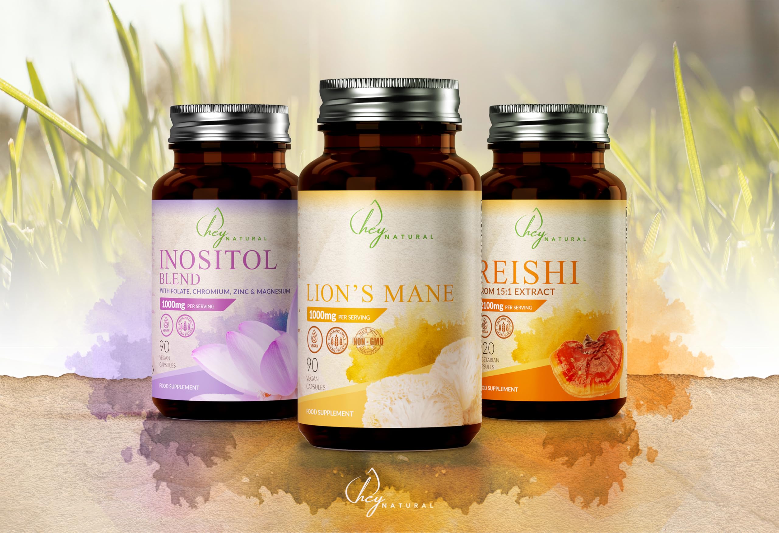 HN Reishi | 120 Reishi Capsule Integratore - Estratto 15:1 Ad Elevata Potenza da 2100mg per Dose | Non-OGM, Senza Glutine e Allergeni | Prodotto nel Regno Unito