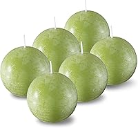 Vista 14 de SPAAS - Velas redondas blancas rústicas, velas de bola blanca de 3 pulgadas, uso como velas decorativas para bodas, celebraciones, vacaciones