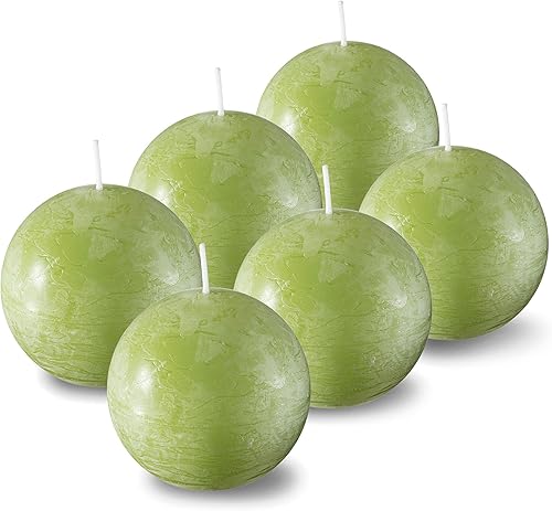 Miniatura 14 de SPAAS - Velas redondas blancas rústicas, velas de bola blanca de 3 pulgadas, uso como velas decorativas para bodas, celebraciones, vacaciones