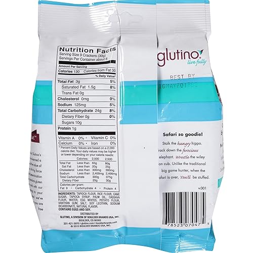Miniatura 4 de Glutino Glut Animal Crackers Original 6 Oz - Paquete de 2