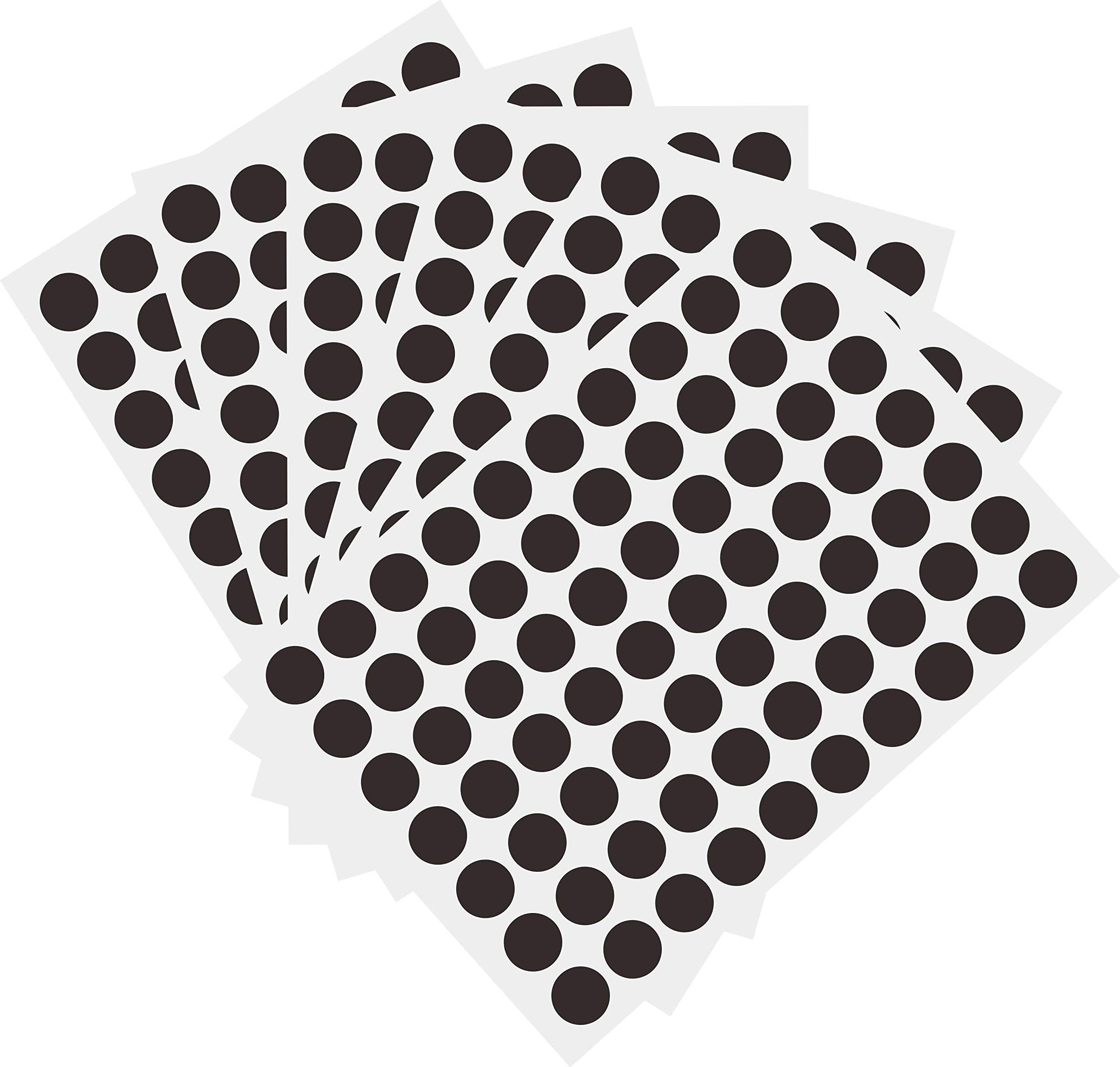 1050 PCS 3/4 Inch Round Color-Code Dot Stickers, Color Coded Circle Stickers for Classroom, Office (Black)