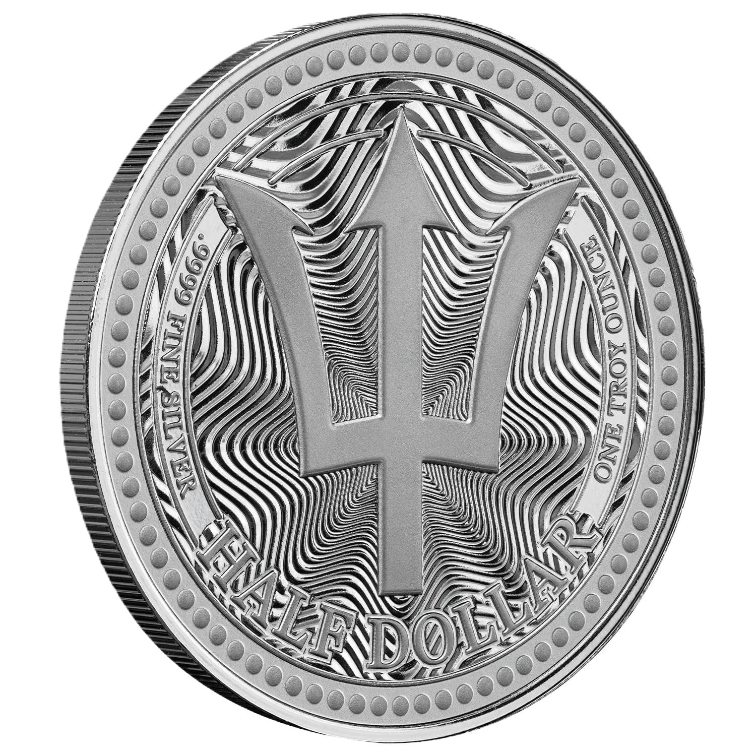 Silbermünze 1 oz Barbados Trident Dreizack 2025 Silber 999