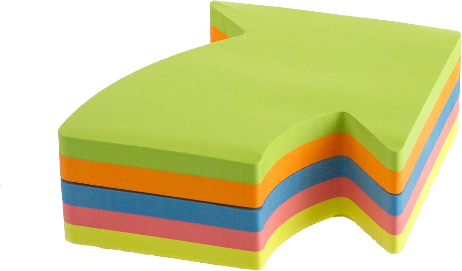 Kores - Fantasy: Sticky Notes Arrow Shaped, Coloured Self-Adhesive Memo Note Pad, 70 x 70mm, Pack of 1 x 250 Sheets in 5 Assorted Colours