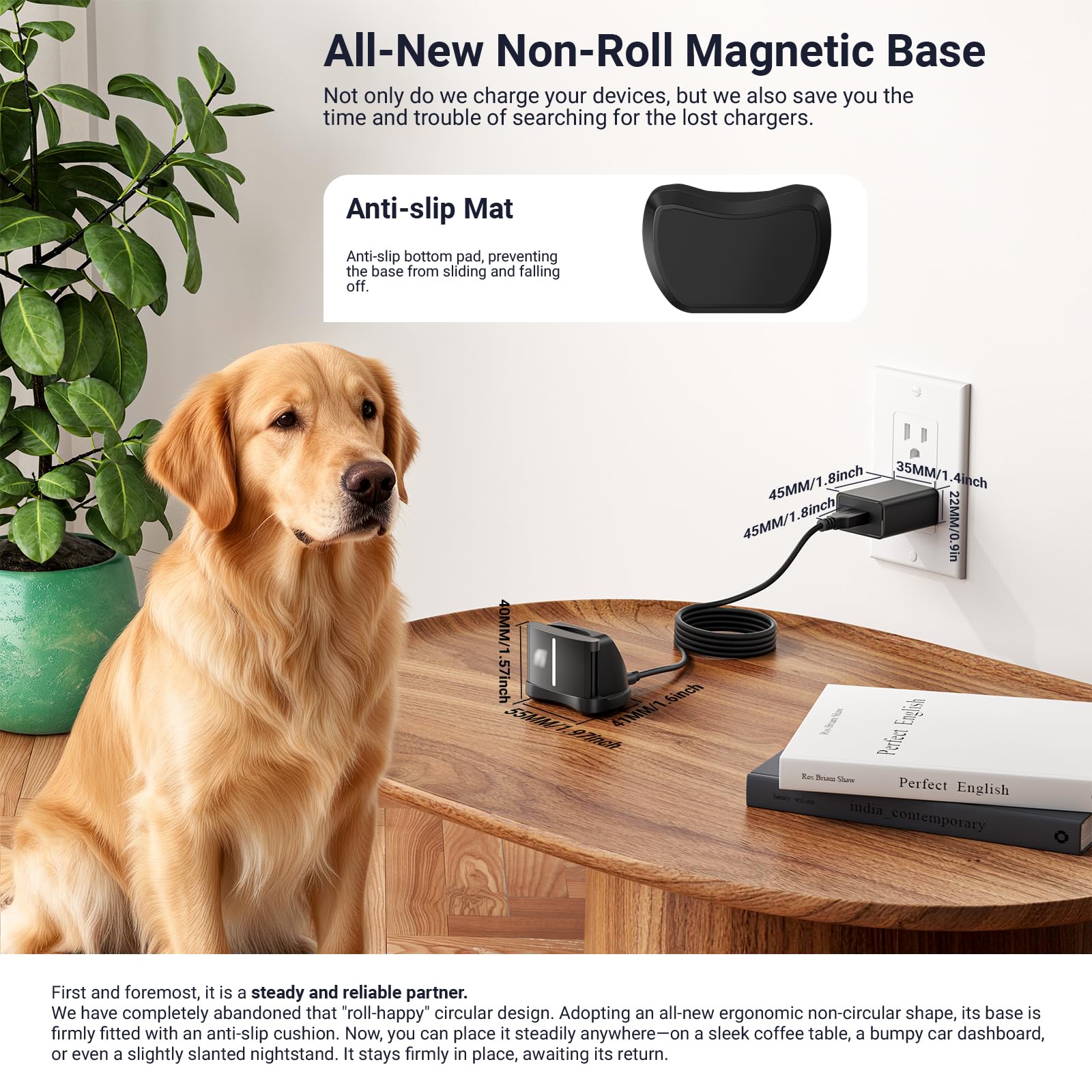 Charging Base for Dog Tracker - Compatible with Fi Series 3 GPS Tracker Smart Pet Collar Activity Monitor Replacement Magnetic Charger Station Adapter(Charging Only; Bluetooth Not Supported) - image 5