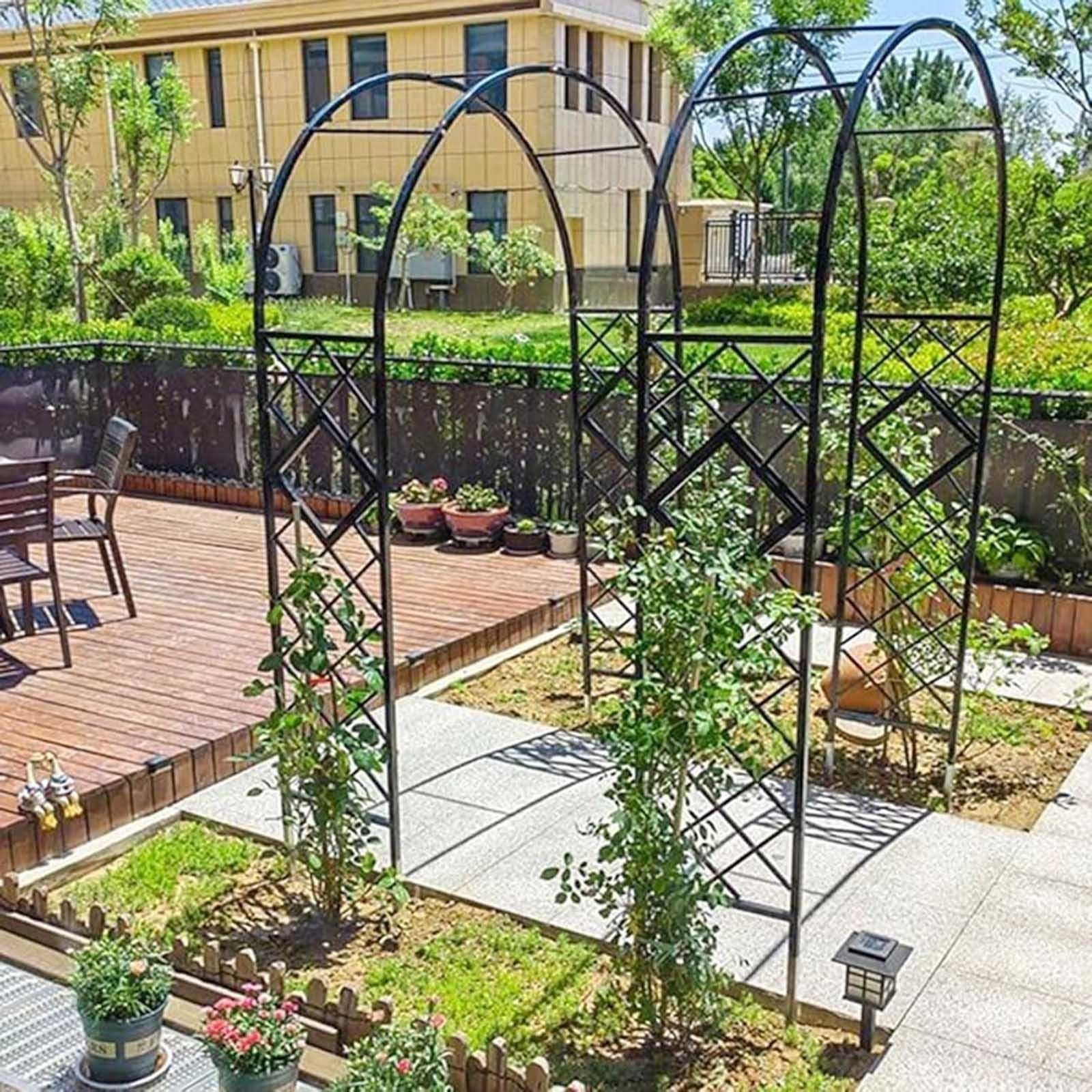 Arco da Giardino in Metallo, Arco per Rose, Arco per Traliccio da Giardino
