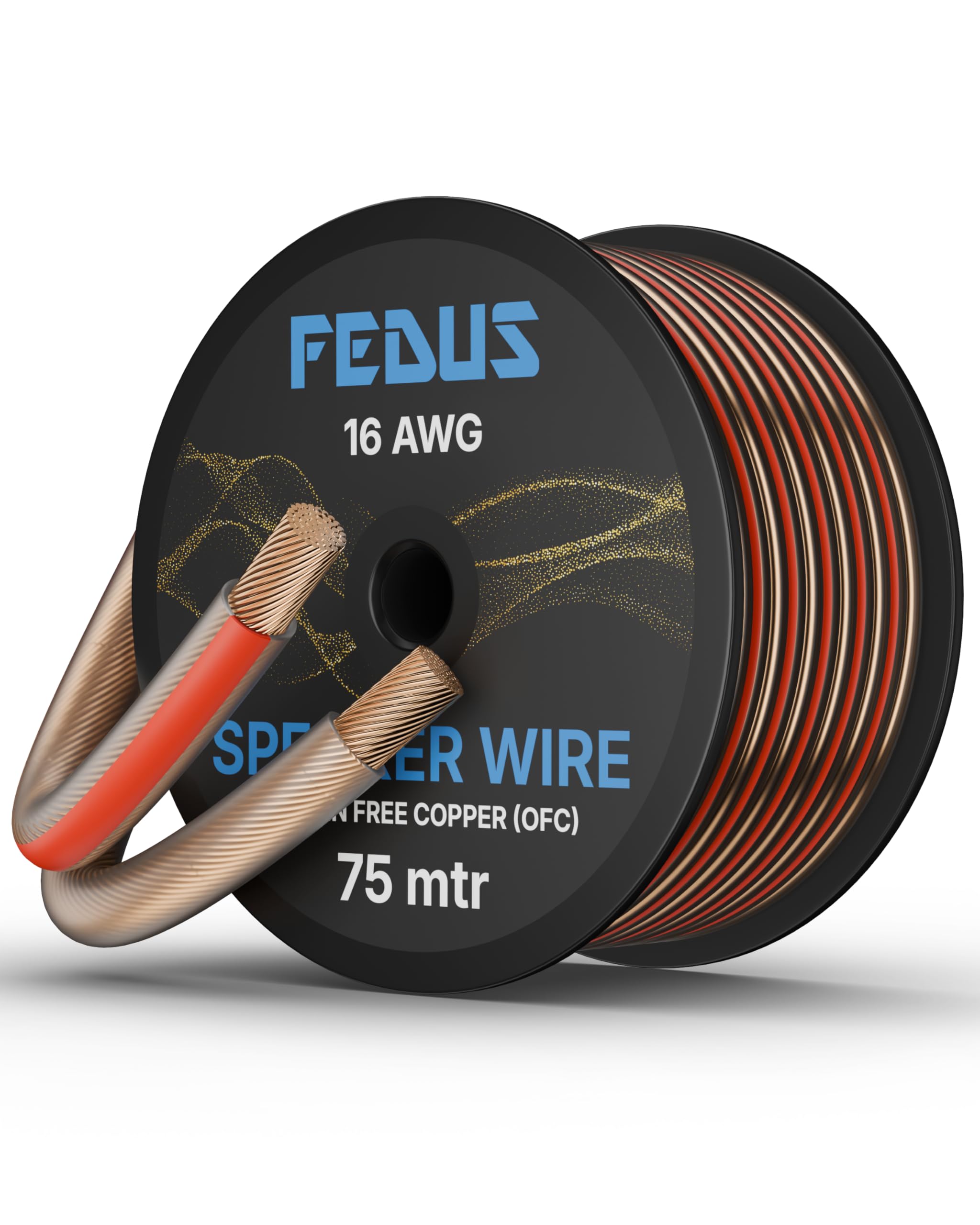 FEDUS 16 Gauge/AWG Speaker Wire 5M 16Ft Oxygen-Free Copper 2 Conductors Audio Speaker Cable for Car Speakers Stereos, Subwoofer, Home Theater Speakers, HiFi Surround Sound system, Radio — Amazon image 11