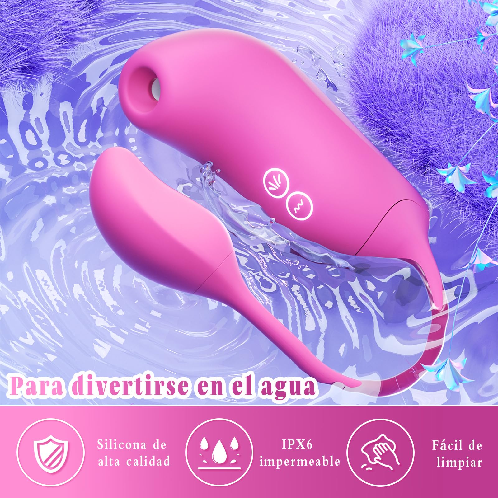 Vibradorador Juguetes Eróticos para Mujer Pareja Sexuales - Vibrador Consoladores Femenino Adultos Sexual Estimulador de Clítoris Sexo con 10 Modos de Vibración & Succión, App Control Remoto Sex Toys