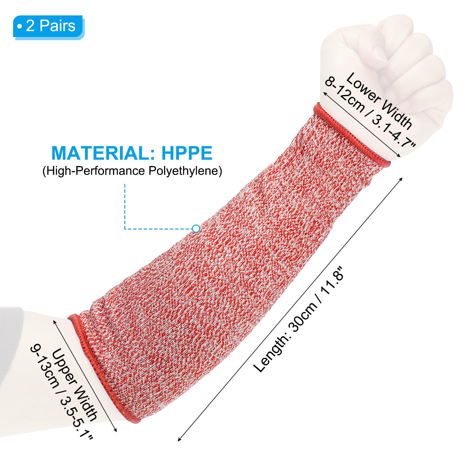 PATIKIL 12 Inch Cut Resistant Sleeve - Image 2