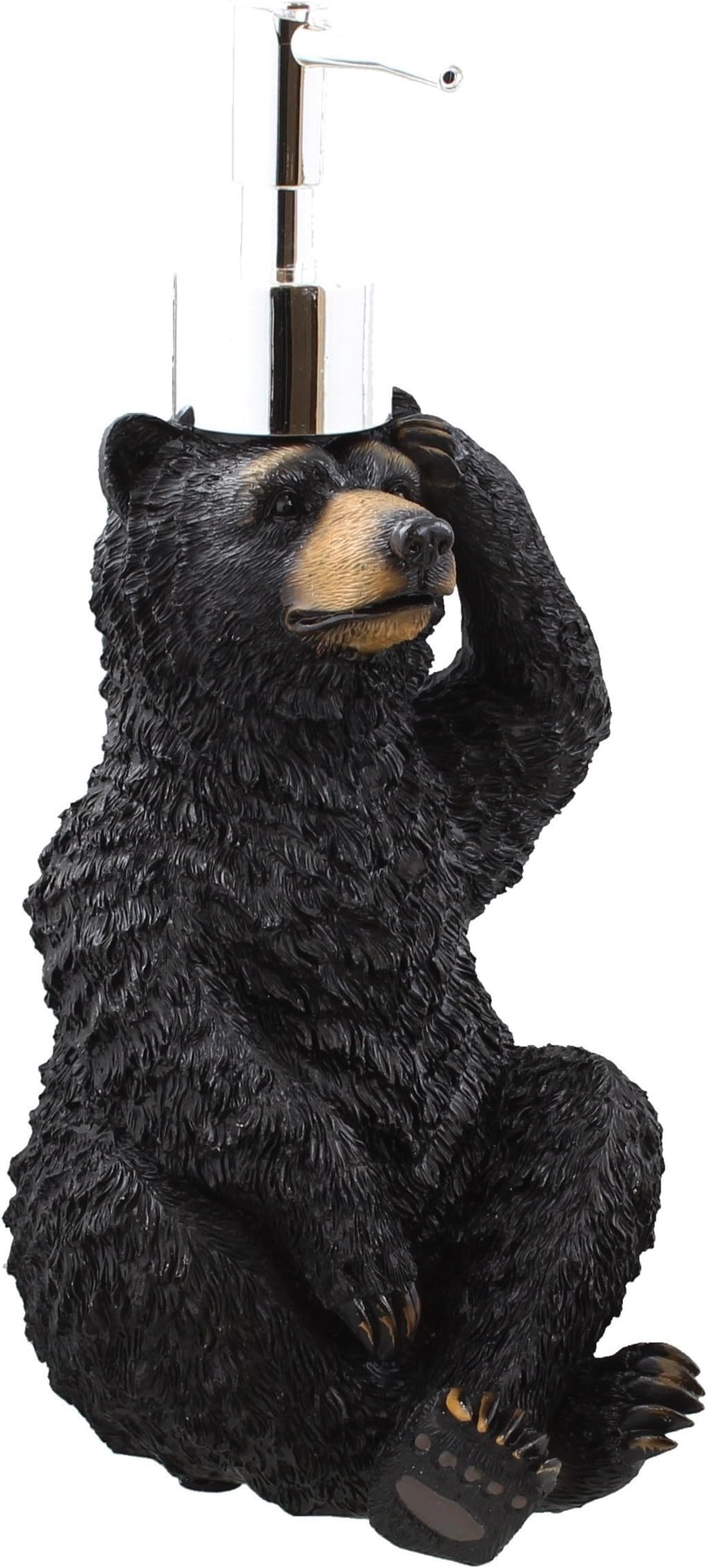 Decorative Black Bear Lotion / Soap Pump Dispenser