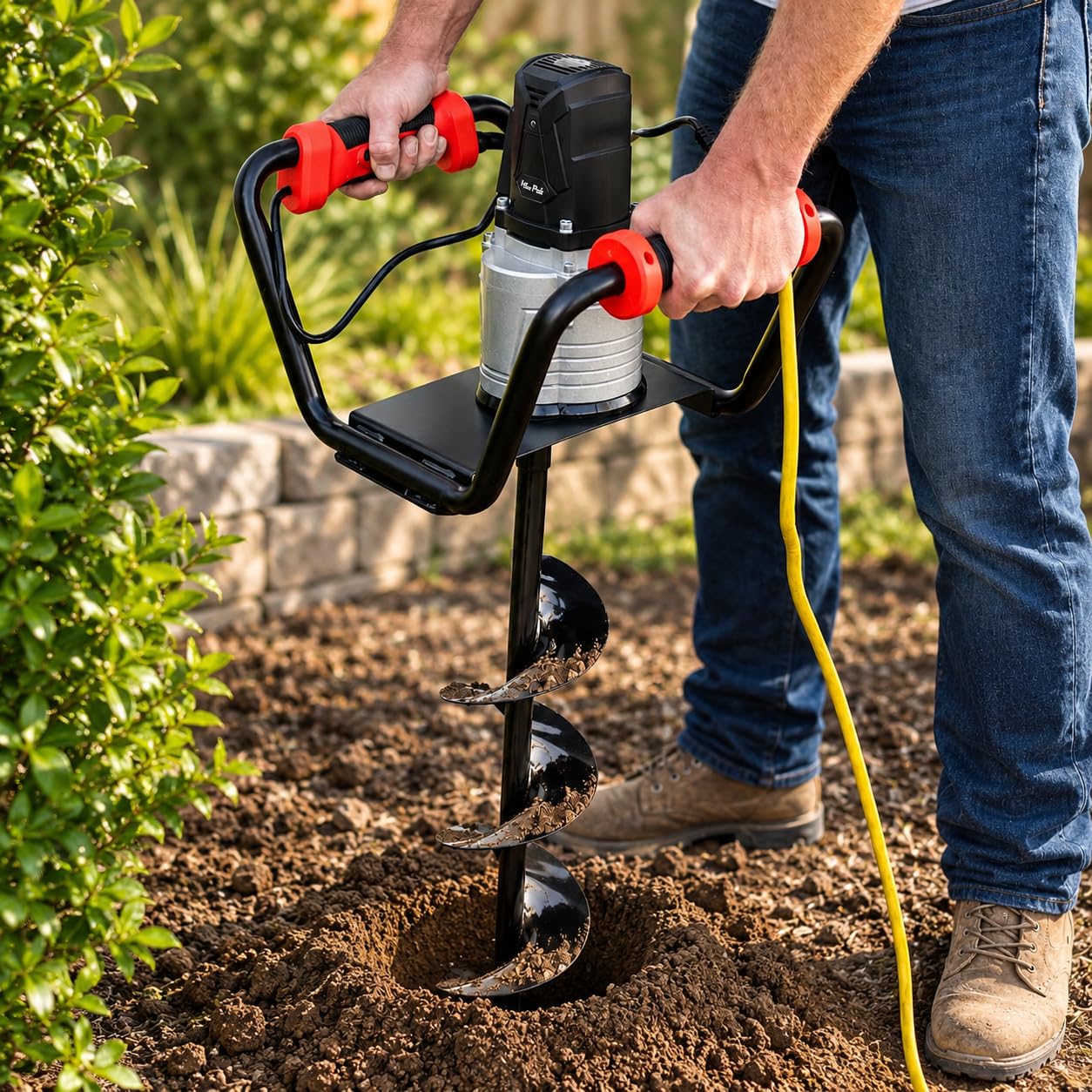 XtremepowerUS 1500W Post Hole Digger - Dig Easy! -1 XtremepowerUS 1500W Post Hole Digger - Dig Easy! -1