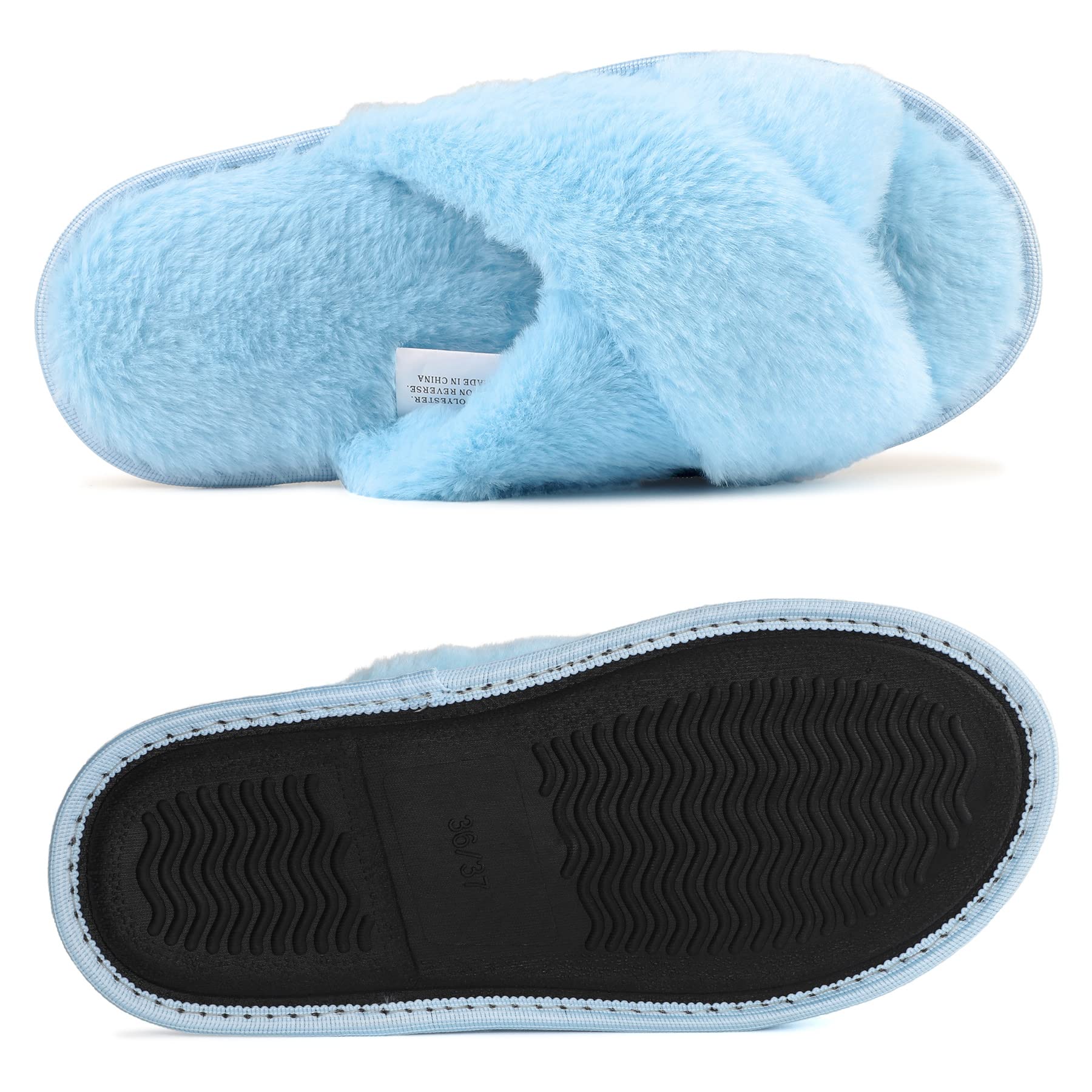 riemot Pantofole Donna in Memory Foam Ciabatte Invernali da Casa Calde leggere Comode Ciabatte Donna Antiscivolo Ciabatte Pelose Morbide Suola Scarpe Donna Invernali Indoor Outdoor