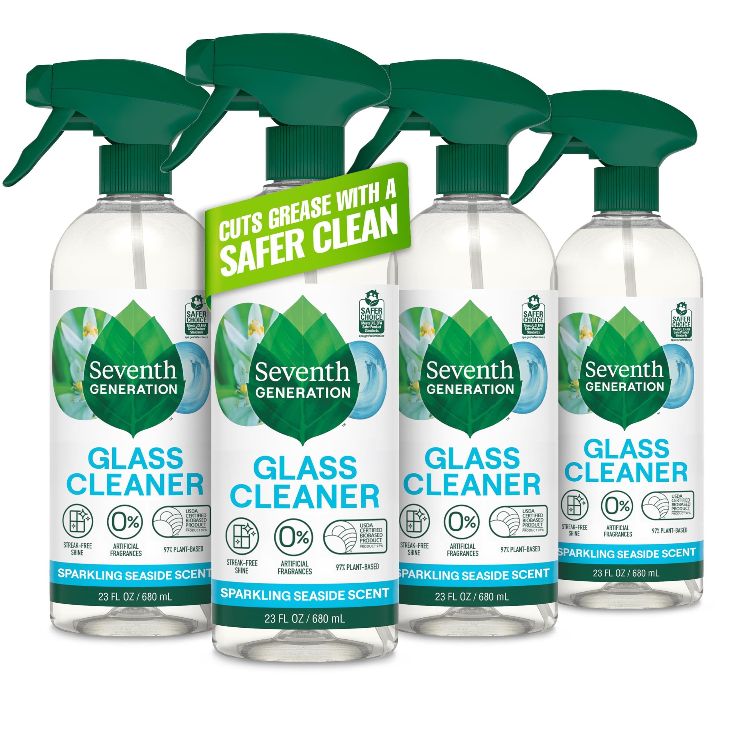 Seventh Generation Glass Cleaner 4-Pack