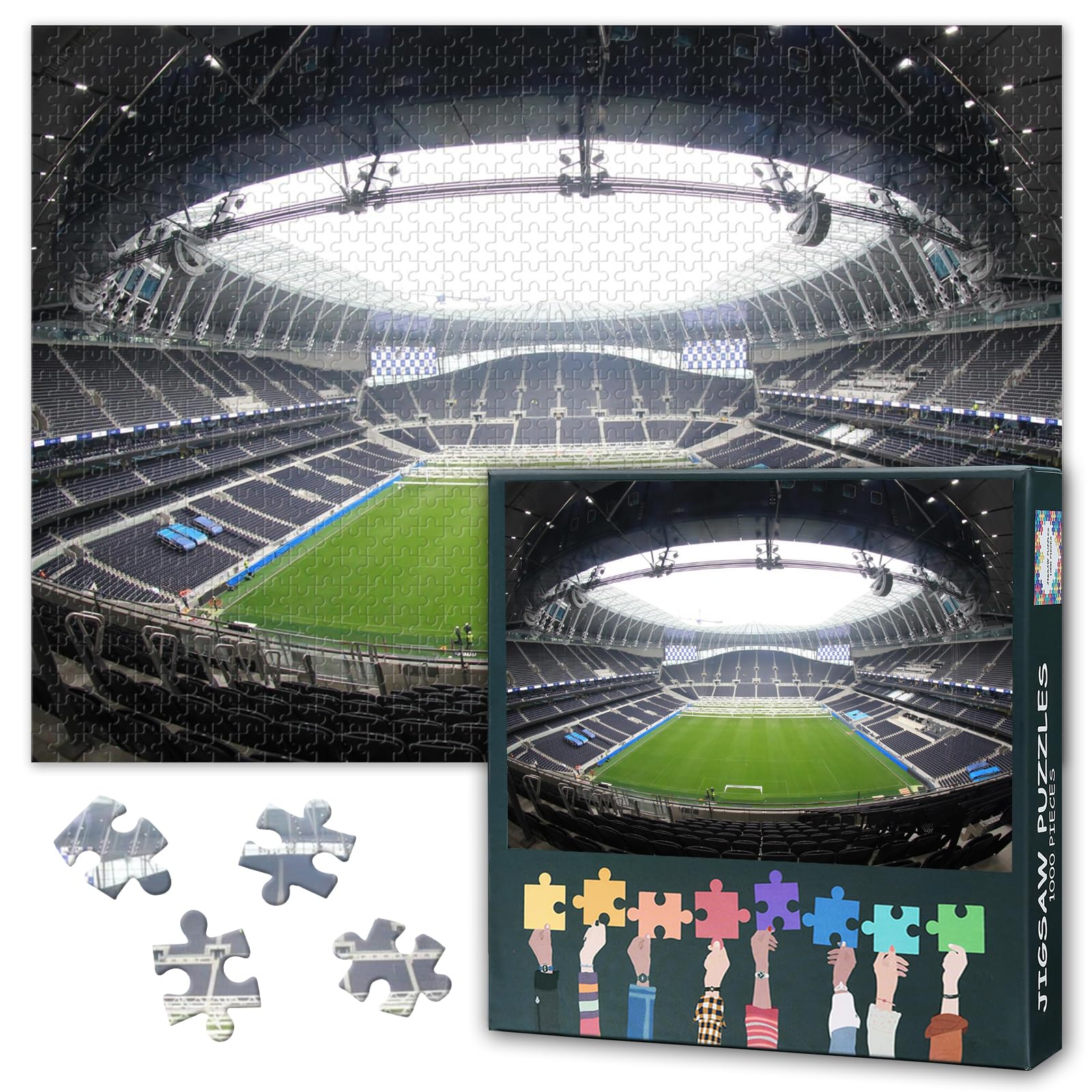 1000-Piece Jigsaw Puzzle for Adults - Tottenham Hotspur Stadium Puzzles for Bedroom Decor & Family Game Night 50x70cm
