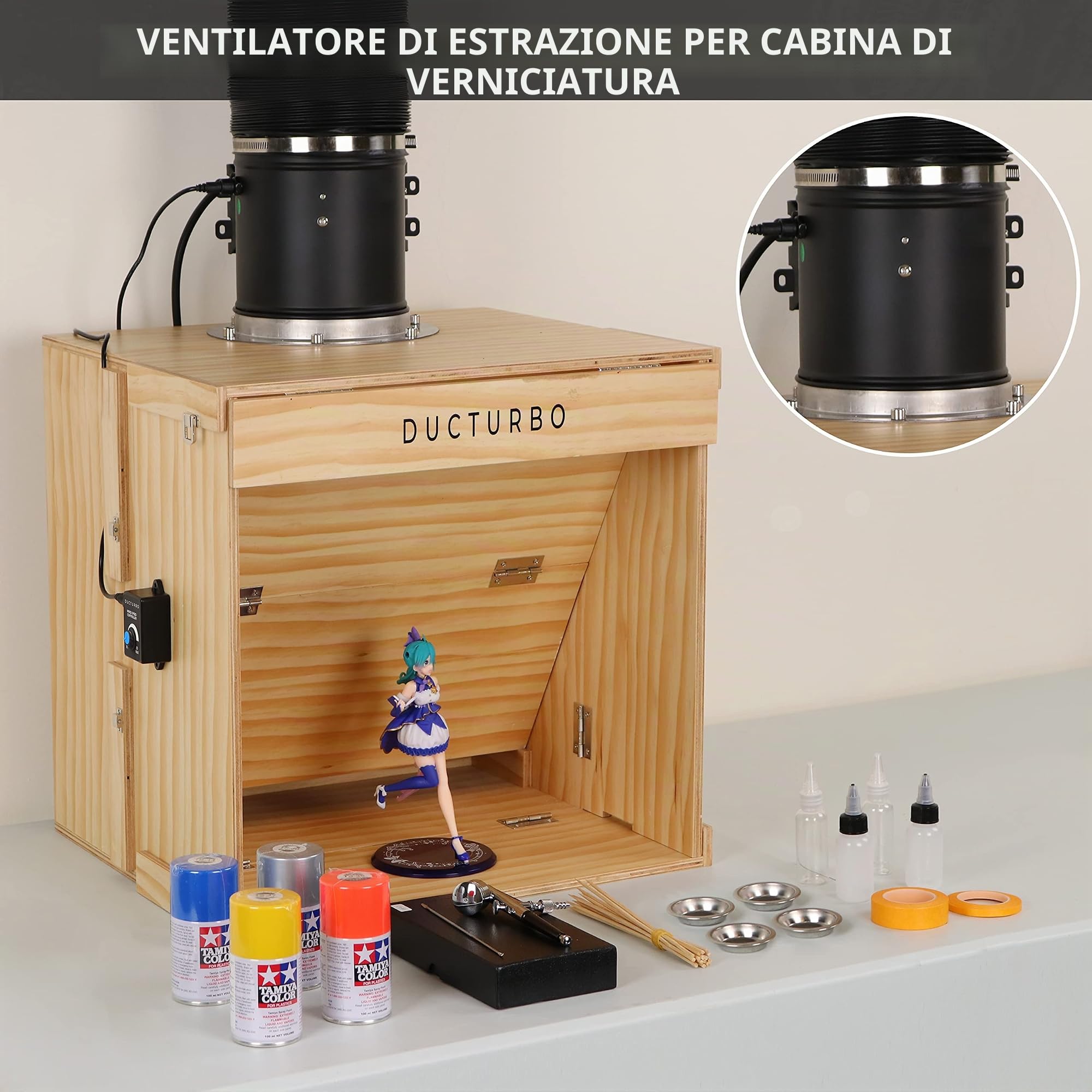 Ventola Aspirazione 150mm regolabile, Ventilatore del Condotto, Massimo Estrazione 594m³/h Ventola di Aspirazione, Estrattore aria in linea con controllore di velocità variabile