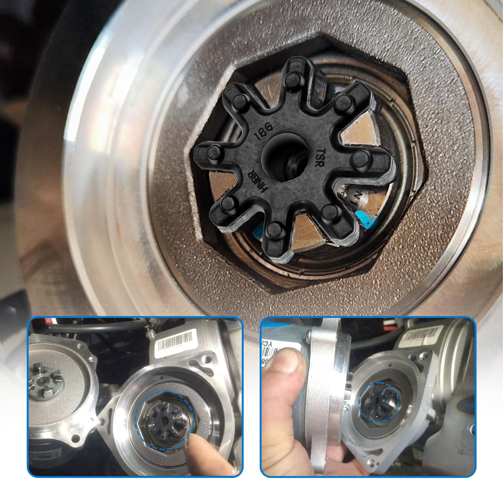 2Pcs Flexible Steering Column Coupler For Hyundai Veloster 2012-2014 Kia Soul 2010-2013
