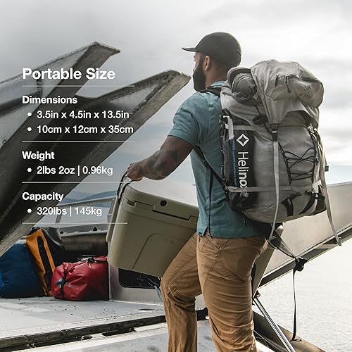 Miniatura 5 de Helinox One - Silla original para camping plegable, ligera, compacta, Tela, Negro/Azul